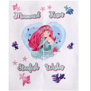 NWT Mermaid Removable Wall Art Sticker Decal